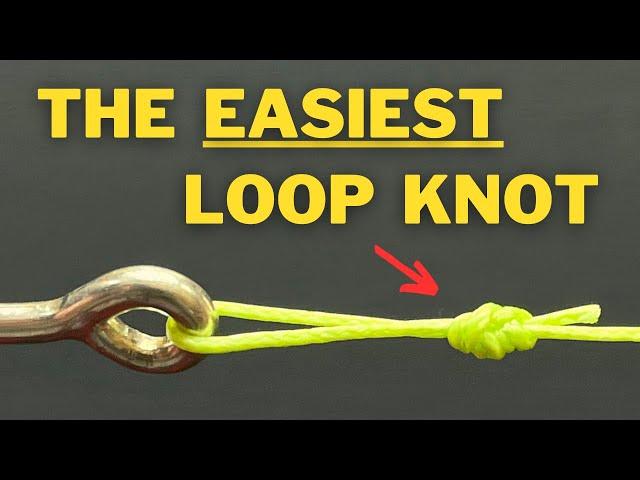 How to tie the EASIEST Loop Knot! (Surgeon Loop Knot!)