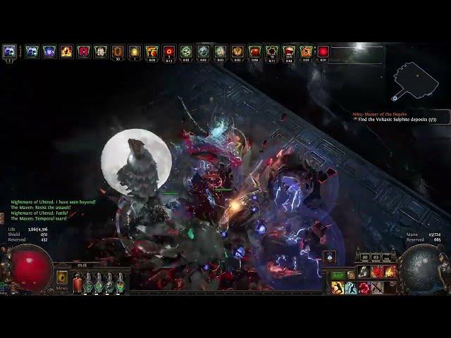 POE 3.24 SSF Vaal Earthquake JUGG vs All T17 Bosses Necropolis