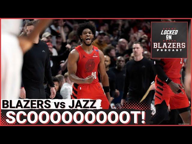 Scoot Henderson Hits a GAME WINNER as the Trail Blazers Beat the Utah Jazz