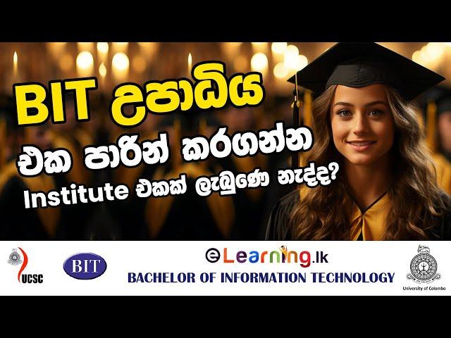 2024 BIT Intake - Bachelor of Information Technology with eLearning.lk