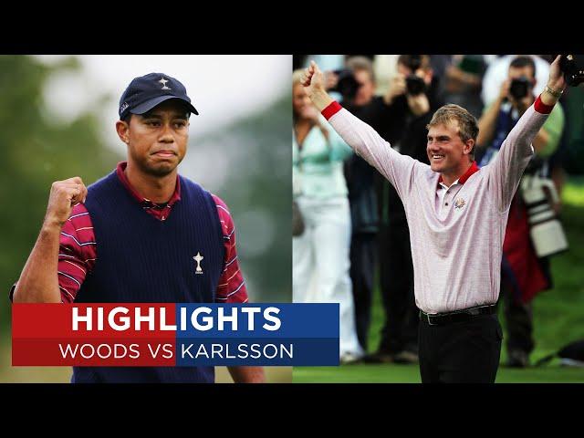 Tiger Woods vs Robert Karlsson | Extended Highlights | 2006 Ryder Cup