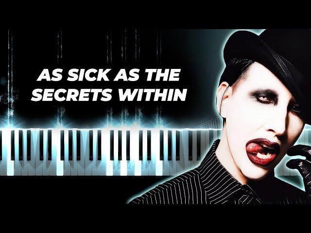 Marilyn Manson - As Sick As The Secrets Within piano karaoke instrumental cover