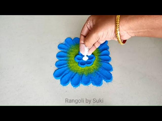 Vasanta panchami special rangoli | Basant panchami rangoli easy | Vasant panchami rangoli easy