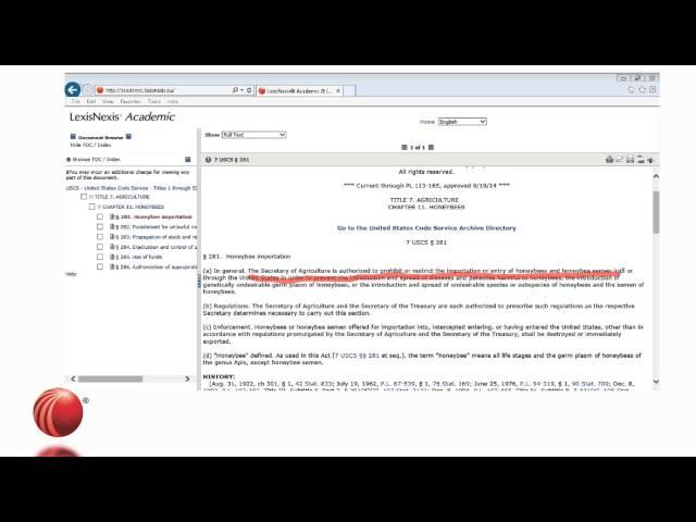 LexisNexis Academic Legal Research