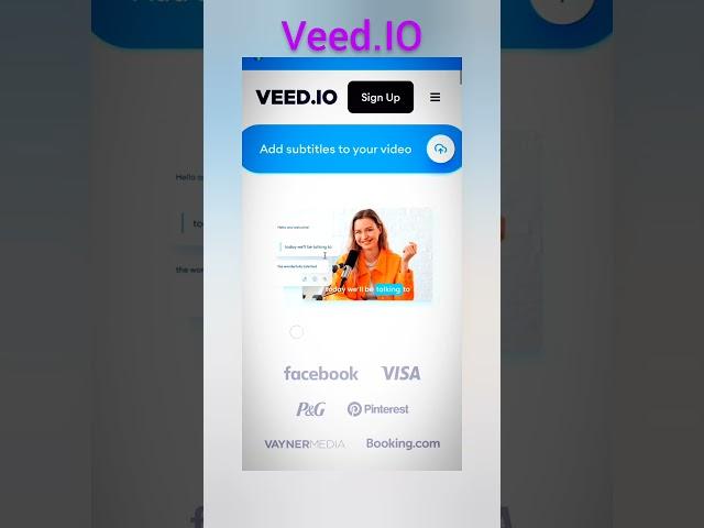 Veed IO is an Automatically add Subtitles to Your Video