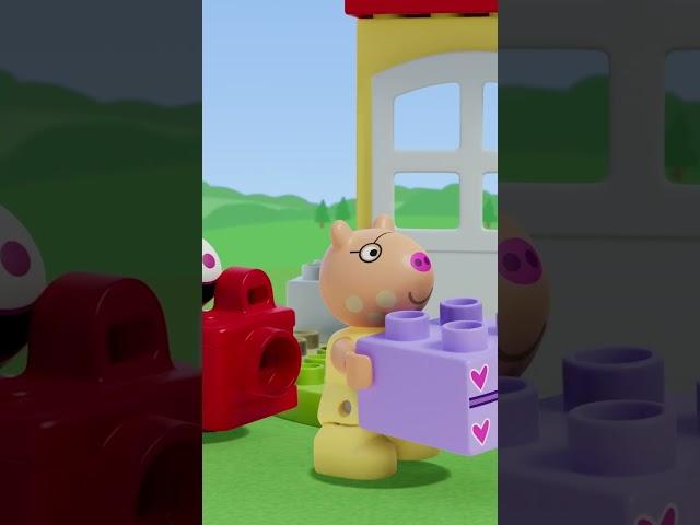 Peppa's Sleepover Song #shorts #peppapig #LEGODUPLO