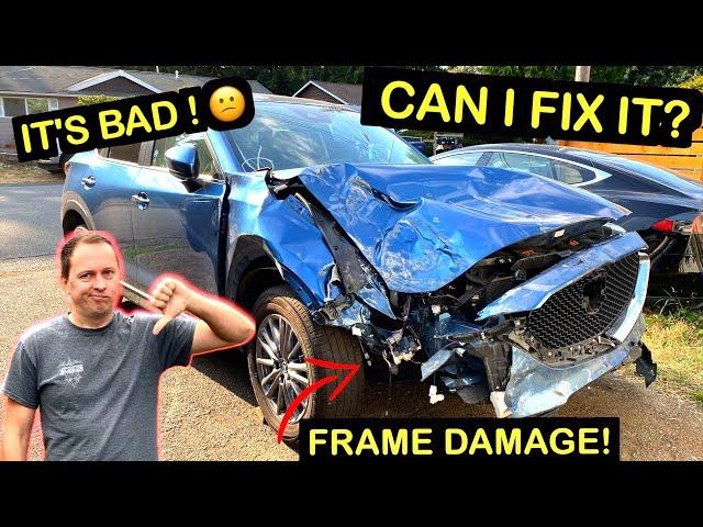 I Bought this TOTALED Mazda How Bad Can it Really Be? 