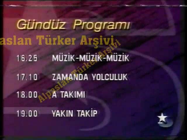 Star TV Yayın Akışı - 24 Eylül Cumartesi 1994.