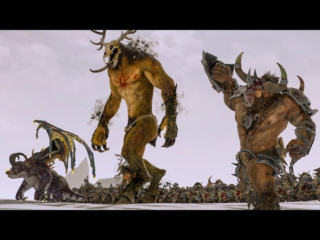 BEASTMEN vs NURGLE - Warhammer Battle