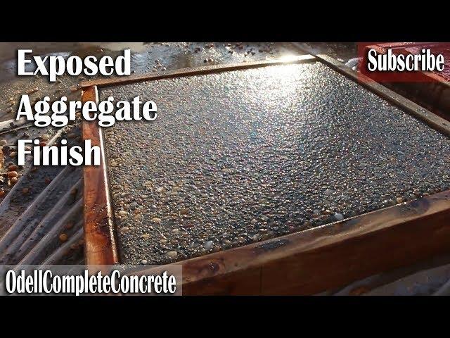 How to get a Exposed Aggregate Finish on Concrete