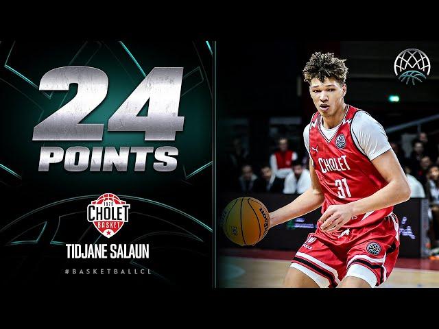 Tidjane Salaun (24 PTS | 22 EFF) | Player Highlights | CHO v DSK | #BasketballCL 2023-24