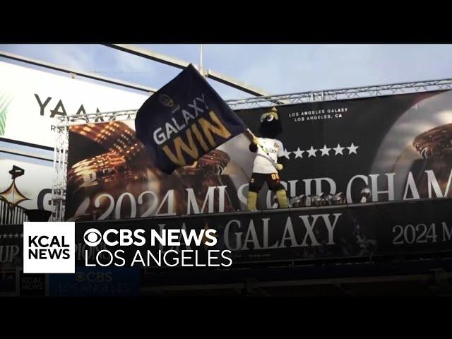 LA Galaxy fans celebrate team's record sixth MLS Cup Championship