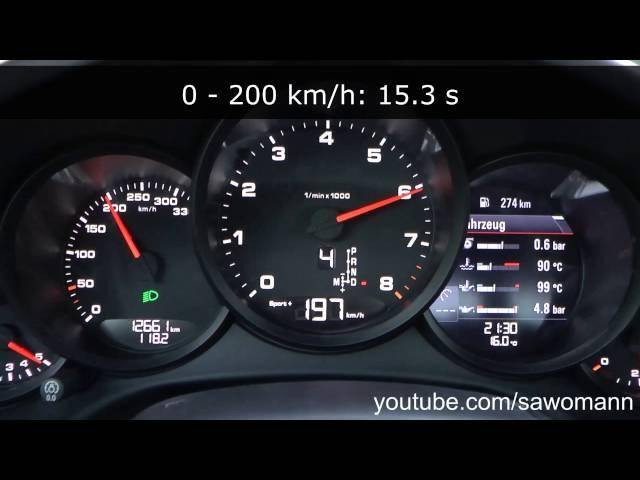 2016 Porsche 911 Carrera 2 Cabriolet 991 Facelift 370 HP 0-200 km/h Acceleration