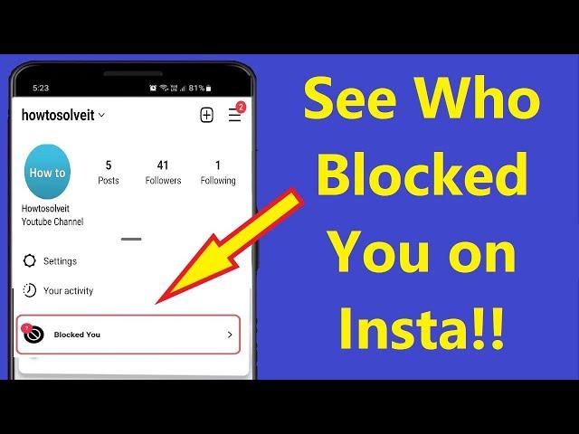 How to Know Who Blocked You on Instagram Share Other Blocked on Instagram!! - Howtosolveit