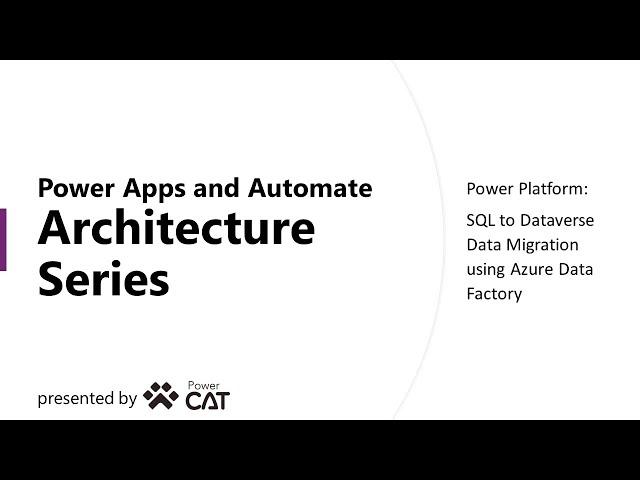 Azure Data Factory - SQL Server to Dataverse