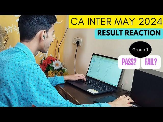 My CA Inter Result Reaction | May 2024 |#caresultreaction #caresults @gagankhanna