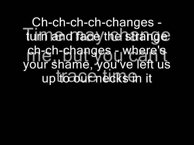 David Bowie - Changes (Lyrics)