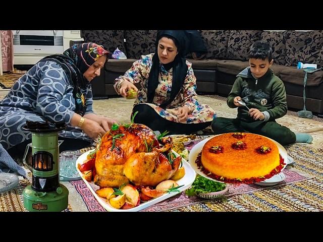 Exploring Nomadic lifestyle in Iran / Cooking Stuffed Chicken in a Different Way