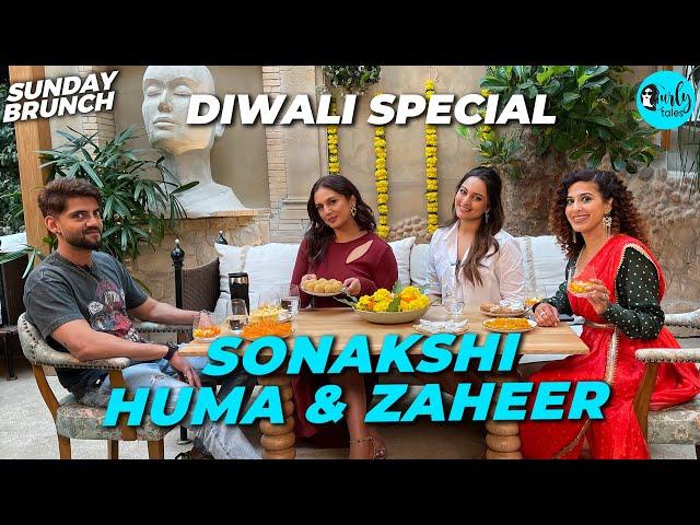 Diwali Sunday Brunch With Sonakshi, Huma & Zaheer | Laddoo & Toran Making Challenge | Curly Tales