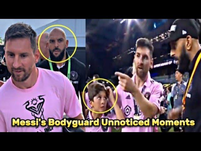 Crazy Messi's Bodyguard Unnoticed Moments!! 