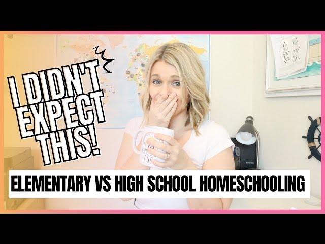 HOMESCHOOL HIGH SCHOOL GRADE 9 | Elementary VS High School Homeschool | Homeschooling