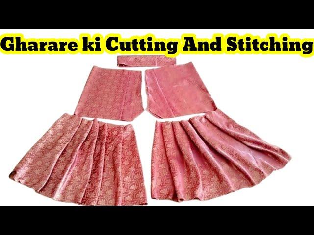 Gharara Complete Video Cutting and Stitching With Detail Very Easy Method By Farheen and Fairy