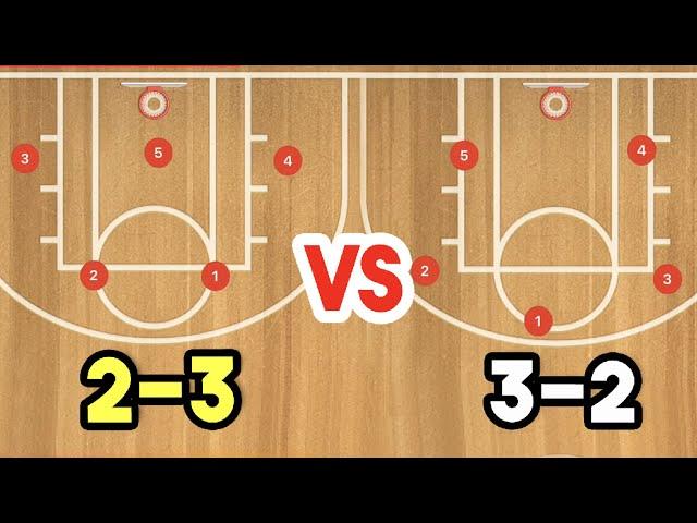 When to use a 2-3 Zone Defense vs 3-2 Zone Defense