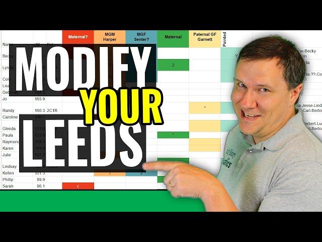 CUSTOMIZE Your Leeds Method Chart to Cluster Your DNA Matches - Genetic Genealogy Tutorial