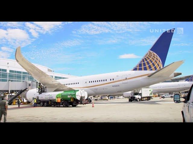 United – Eco-Skies – SFO-ZRH longest transatlantic biofuel flight