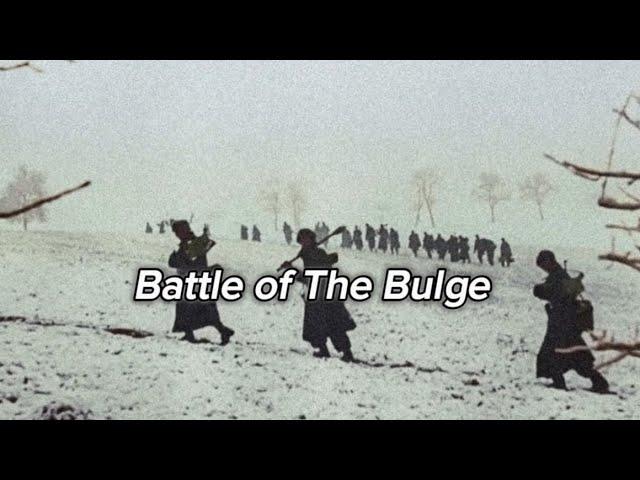 Battle of the Bulge | WW2 #edit (German side)