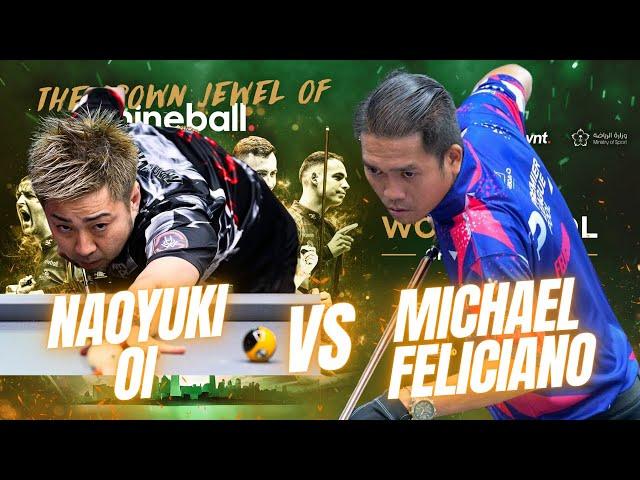 NAOYUKI OI VS MICHAEL FELICIANO | WORLD POOL CHAMPIONSHIP 2024 #billiards #9ball #9ballpool