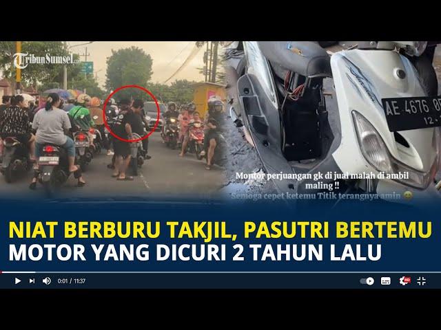 Niat Berburu Takjil, Suami Istri Malah Bertemu Motornya yang Hilang Dicuri 2 Tahun Lalu