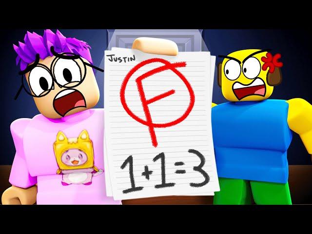 OOPS, We FAILED Our MATH TEST In ROBLOX!? (ALL ENDINGS UNLOCKED!)