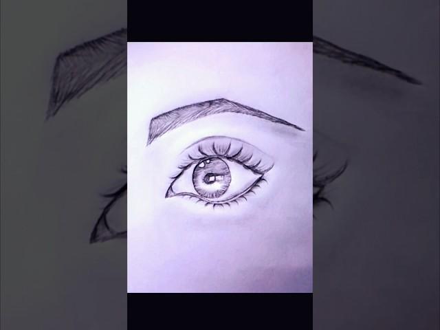 How to draw realistic eyes drawing with pencil #eyedrawing #drawing #art #shorts