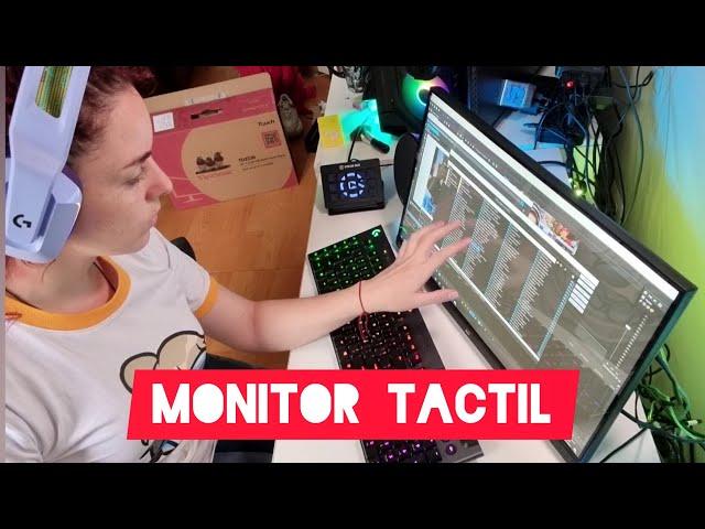 Monitor Tactil TD2230 - Perfecto para Multitareas, Streaming o Diseño 