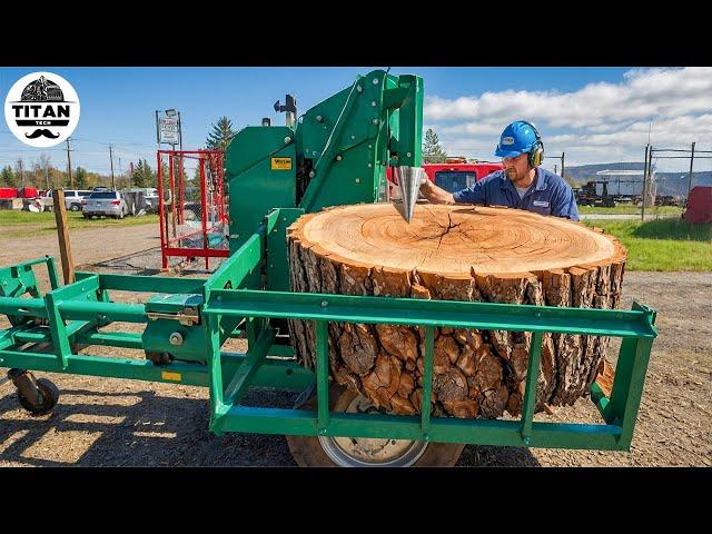 Fastest Automatic Firewood Processing Machine | Homemade Modern Wood Cutting Chainsaw Machines #11