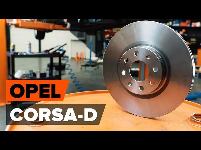 Wie OPEL CORSA D Bremsscheiben vorne wechseln [AUTODOC TUTORIAL]