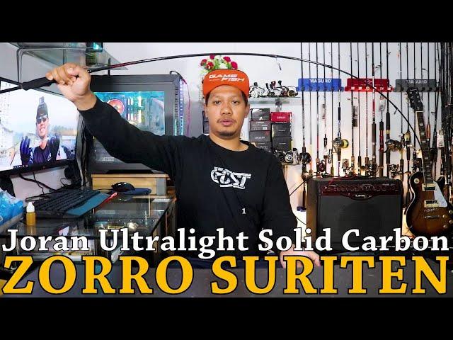 Joran Ultralight SOLID CARBON Murah cuma 150 Ribuan Reel Seat FUJI | ZORRO SURITEN 2-6 LB