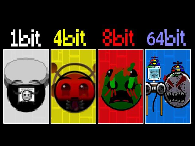 Sprunki HORROR Geometry Dash Lobotomies, but everytime with more bits