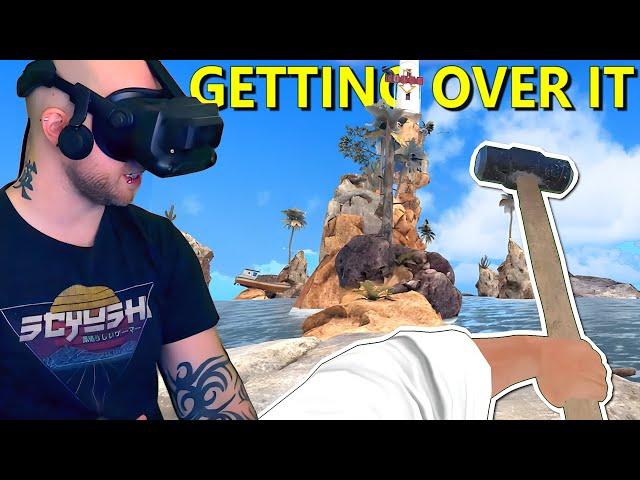 GETTING OVER IT IN VIRTUAL REALITY (Funny Rage Game: Clamb VR)