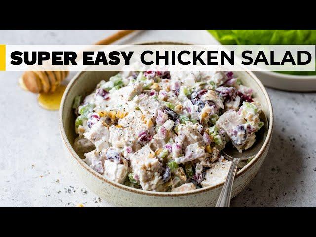 CRANBERRY CHICKEN SALAD | easy, healthy recipe!