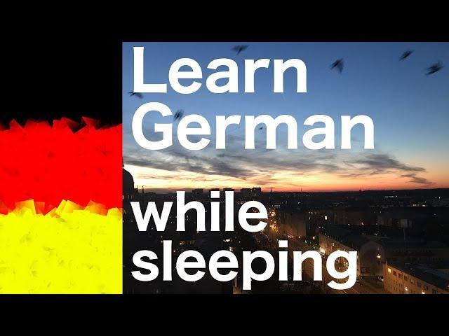 Learn German while you prepare for sleep - 9 hours Phrases in German (native) - NO music