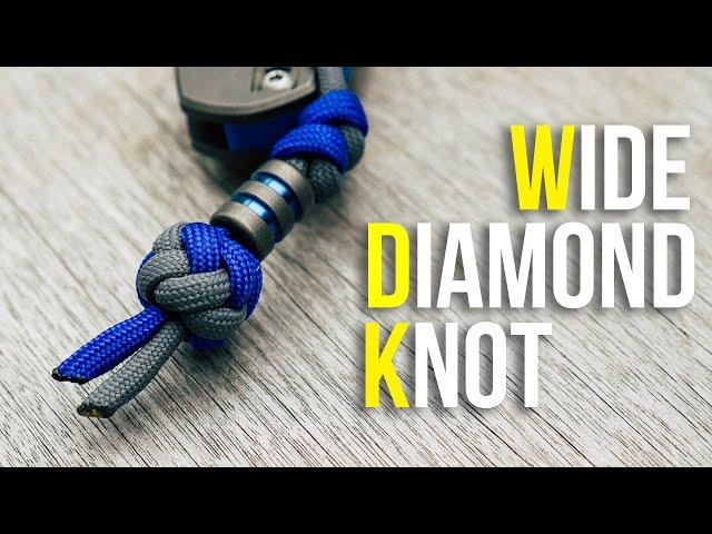 Tie A Wide Diamond Knot Tutorial | Wide Paracord Lanyard Knot