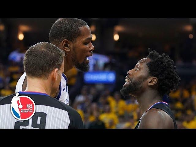 Kevin Durant, Patrick Beverley ejected after Game 1 drama | NBA Highlights