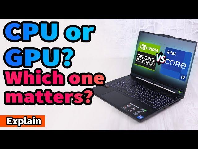 GPU vs. CPU – Which One REALLY Matters?