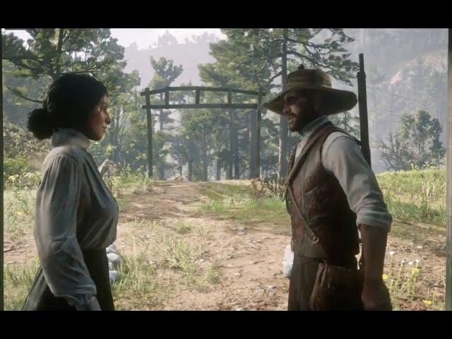 Charlotte gives a kiss - Charlotte Mission Part 3 - Red Dead Redemption 2