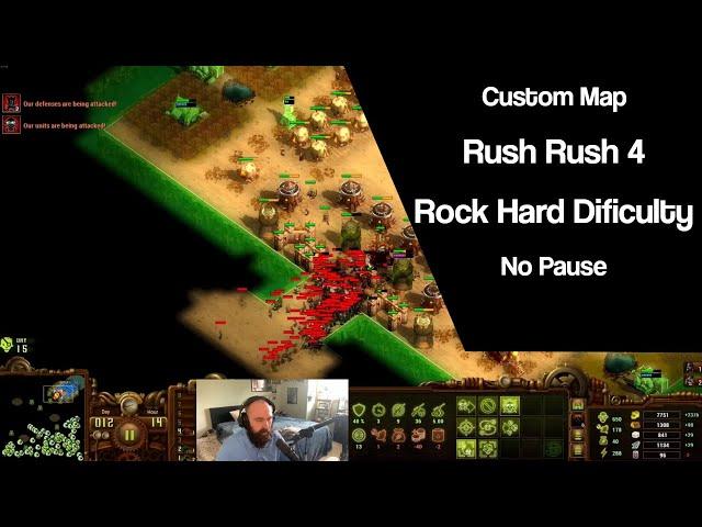 They Are Billions Custom Map | Rush Rush 4 | Rock Hard Difficulty | Snipers/Titans