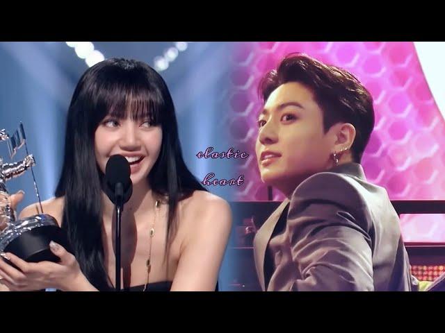 Lisa (BLACKPINK) & Jungkook (BTS) • elastic heart • [FMV]