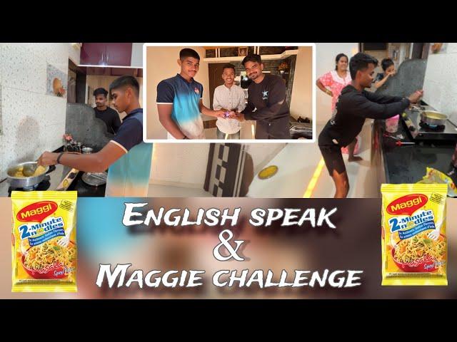 English speaking & maggie challenge || funny vlog || @ankushchandevlog