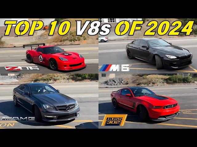 Top 10 Best V8 Engine Exhaust Sounds of 2024!